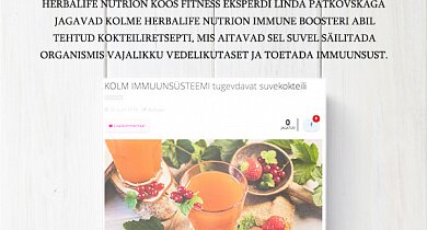 Kolm immuunsüsteemi tugevdavat suvekokteili