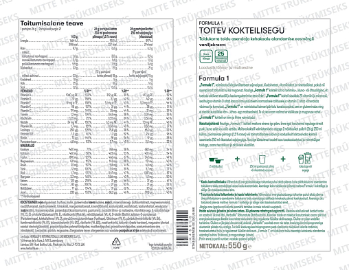 Formula 1 valgukokteil Vaniljekreem