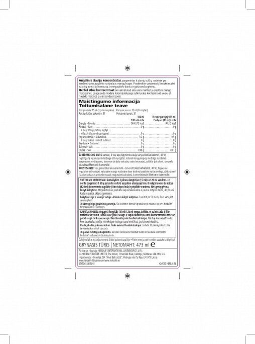 Mangomaitseline Herbal Aloe kontsentraat