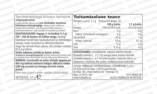 Klassikaline taimejook, 51 g